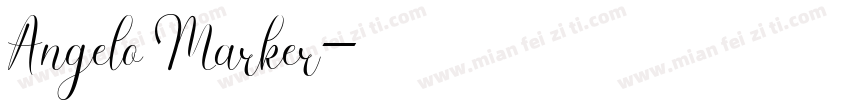 Angelo Marker字体转换